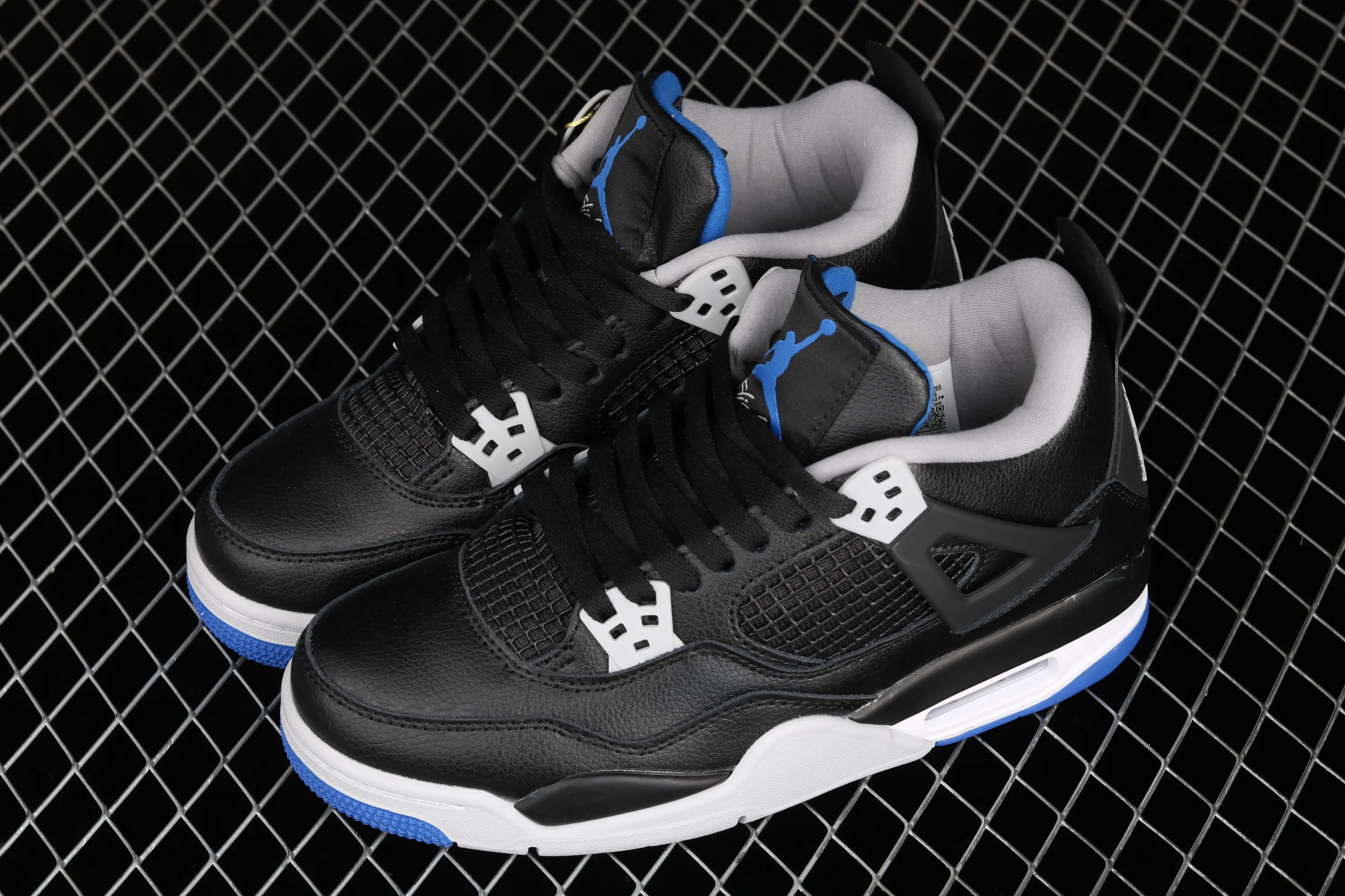 All categories Air Jordan Jordan series basketball shoes Air Jordan 4 G version Air Jordan 4 Retro AJ4 Joe 4 black and blue 308497-006